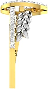 Avsar 18K (750) Diamond Ring AVR416YA : Amazon.in: Fashion