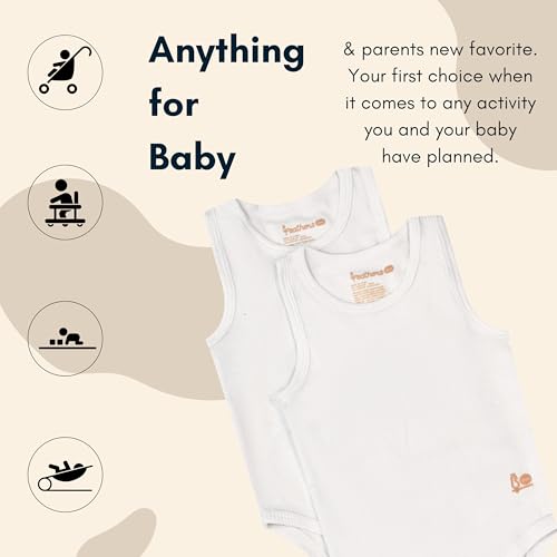 Feathers Baby Super Soft Cotton Onepiece Bodysuit Undershirt3