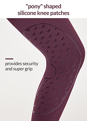 Baleaf Girls Horse Riding Pants Kids Equestrian Breeches Belt Loops Knee-Patch Youth Schooling Tights Zipper Pocket Red S #TOP3