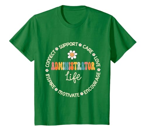 Administrator Life Appreciation Week Back to School T-Shirt, Youth, Kelly Green, 3T