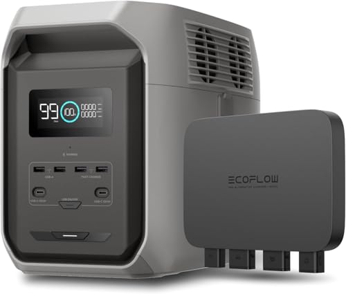 EcoFlow DELTA 3 1500 |[^ud + 500W Alternator Charger 2_Zbg e ЊQpobe[ _S`ECI 5Nۏ ƒp ~dr d@ obe[ Ԓ d hЃObY GRt