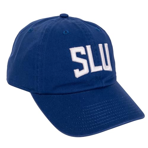 Gorra bordada ajustable azul para adultos miniatura 1