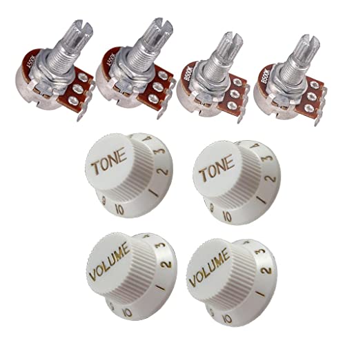 LOVIVER pour Le Contrôle Du Volume de La Guitare et Le Potentiomètre A500K B500K avec - Les Beatles, Paul McCartney, John Lennon, RIngo Starr, George Harrison LOVIVER pour Le Contrôle Du Volume de La Guitare et Le Potentiomètre A500K B500K avec – Image 5