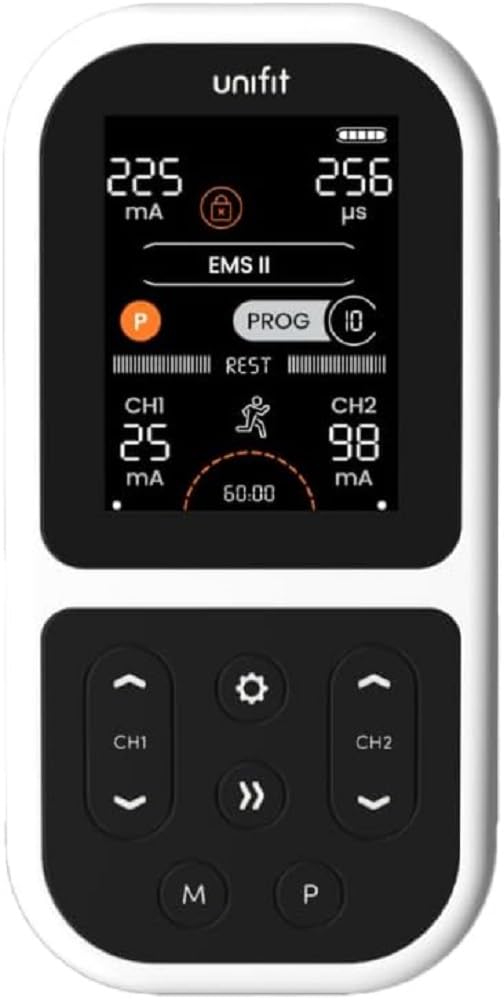 TensCare Unifit – TENS, EMS & Massage Musculaire | Programmes ciblés pour différents groupes musculaires, soulagement de la douleur et renforcement musculaire