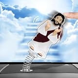 BubabyZZ Jesus Car Accessories Dashboard Decorations, Acrylic Shaking Jesus Ornament for Car, Religious Auto Interior Decor for Believers, Christian Prayer Gift, Spiritual Desk Decoration