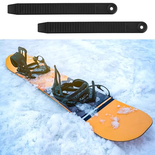 BOXOB 2pcs Snowboard Ankle Ladder Strap Binding Replacement with Black Strap Buckles, Ski Bindings High Elastic Ankle Strap Durable Binding Parts for Snowboard Enthusiasts