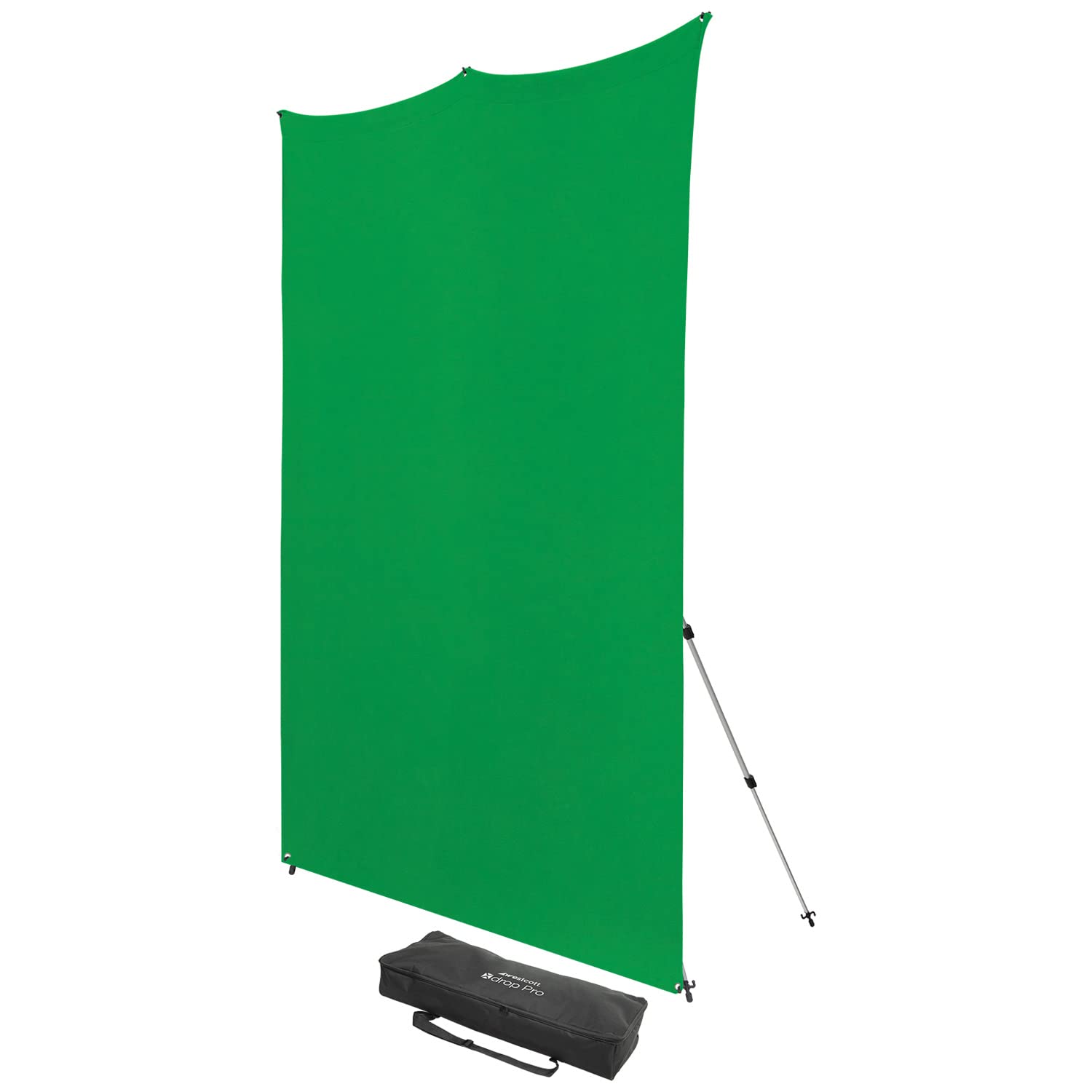 Westcott 8'x8' Chroma-Key Green Screen X-Drop Pro Wrinkle-Resistant Backdrop Kit - for Headshots, Video Interviews, and Photo Booths