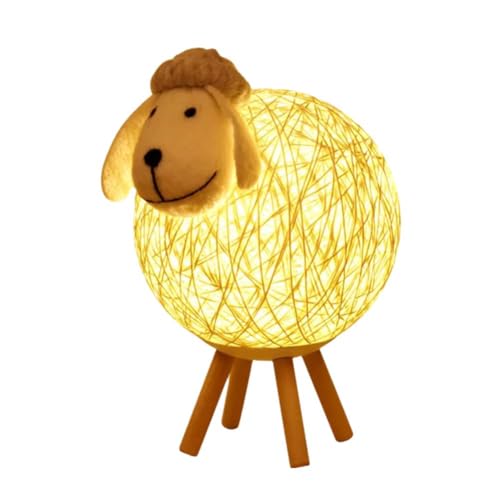 RGB - Luces LED de noche de 16 colores con diseño de oveja, lámpara de escritorio recargable por USB, mando a distancia para niños, mesita de noche, decoración de bebé, luz nocturna, decoración para