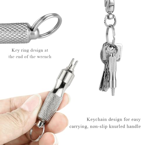 Image of Car Tire Valve Core Removal Tool, Stainless Steel Easy to Use Tire Valve Core Disassembly & Repair Tool, Portable Tire Valve Stem Tool for Car Truck Repair Install, Car Accessories