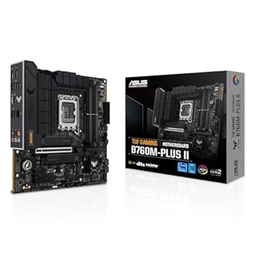 Placa Mãe Asus TUF GAMING B760M-PLUS II (LGA 1700/4xDDR5/HDMI/DP/M.2/USB 3.2)
