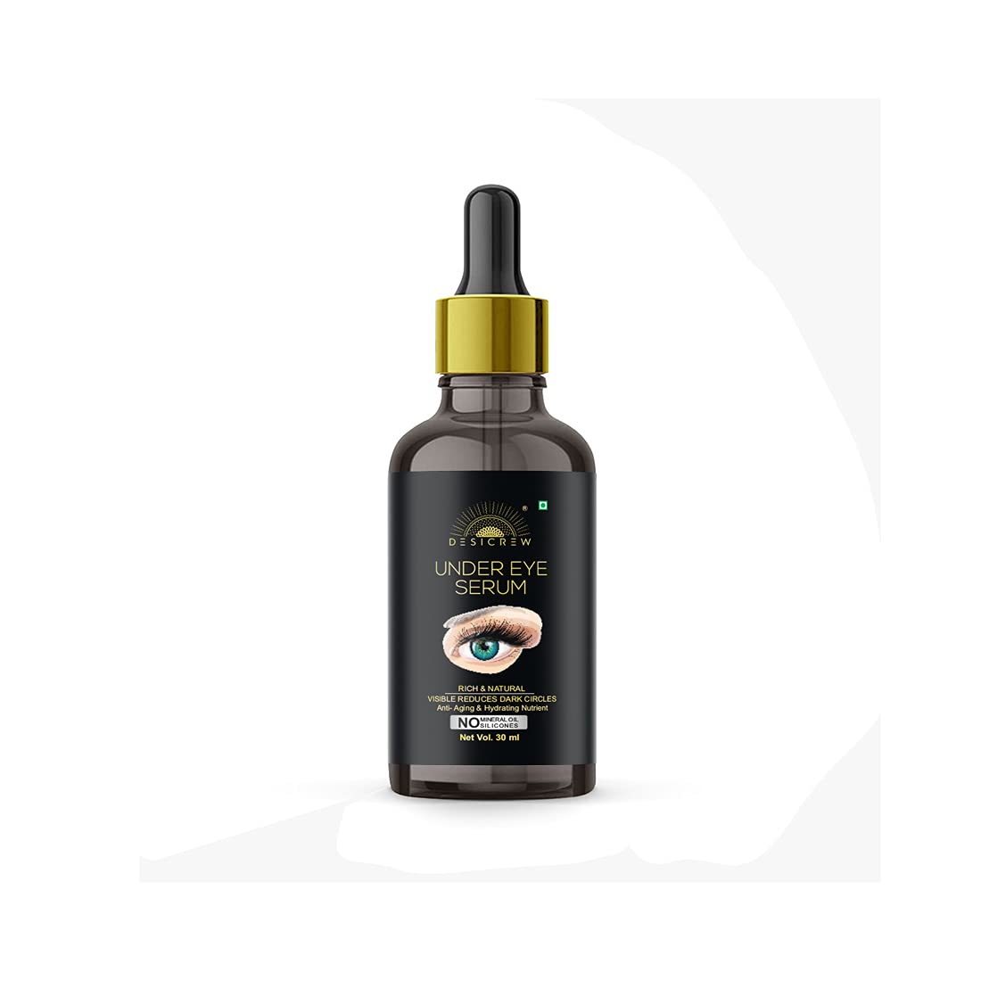 Desicrew 100% Effective Under Eye Serum-Reduces Dark Circles Puffiness & Wrinkles, All Skin Type (30 ml)-image-12