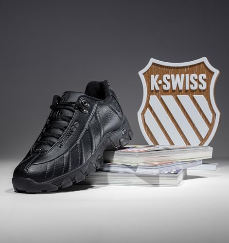 Image of K-Swiss Men's ST329 CMF Sneaker, Wide Tennis Walking Shoes Leather Upper