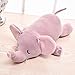 Coussin de bureau sieste animal poupée déformation oreiller de cou en peluche @ oreiller de cou d'éléphant rose 30 cm * 30 cm