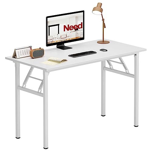 Need Folding Desk for Home Office 39-3/8' Length Modern Folding Table Computer Desk No Install...