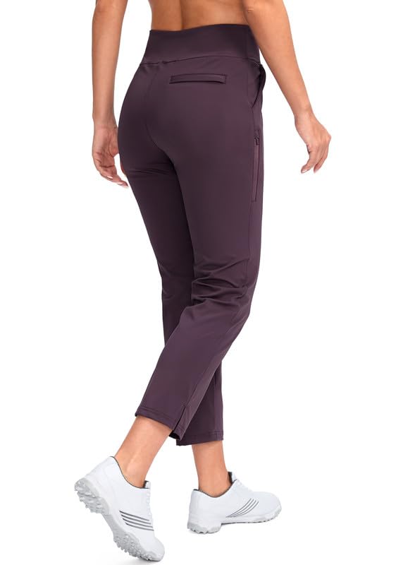 Image of YYV Women's Golf Pants High Waist Stretch Ankle Pants with Pockets