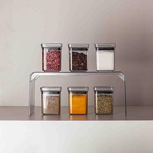 Kit 6 Mini Potes Herméticos Cozinha Tempero 180ml, Paramount