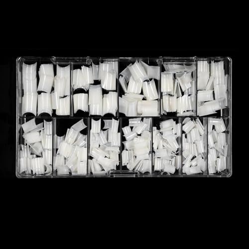 504Pcs Short Square False Nails Semi Cover ABS for Women Natural Look Easy Application Semi Cover Short Square Nails Abs Fake Na