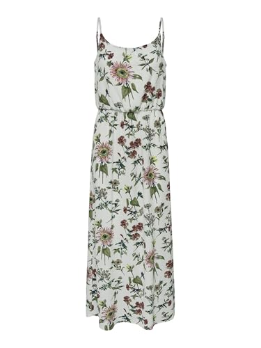 Only Mujer Onlwinner Sl Maxidress Noos Wvn Vestido, Multicolor (Cloud Dancer/Botanical), 38