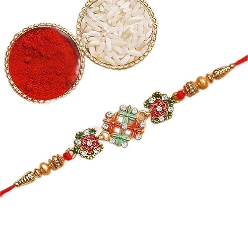 Webelkart Rakhi For Brother And Bhabhi With ganesha Idol For Car dashbord And Home Decor Rakhi for Brother | Kids Rakhi | With Roli Chawal Pack (B0CCL7P666) Amazon Price History, Amazon Price Tracker