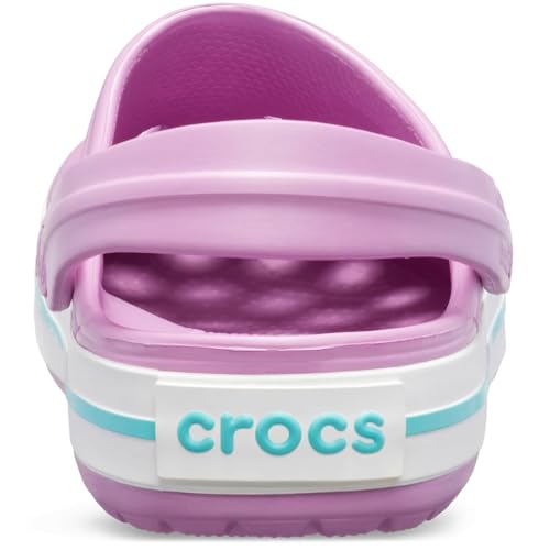 Image of Crocs Unisex-Adult Crocband Clog, Violet /White, 8 Women /6 Men