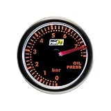 LED-beleuchtetes Display Raid HP 660252 Öldruckanzeige, Zusatzinstrument Night Flight Rot