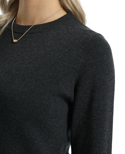 Image of QUALFORT Women's 100% Cotton Sweater, Basic Lightweight Long Sleeve Pullover