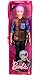 Barbie Fashionistas Ken Doll #154 with Purple Hair Wearing Color-Blocked Plaid Shirt, Black Denim Pants & Boots