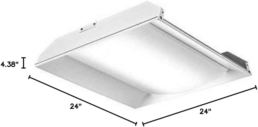 2FSL2 40L EZ1 LP835 LED Recessed Troffer, 3500K, 42W, 120-277V Lighting, Black