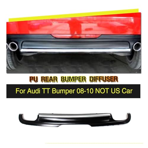 Parachoques trasero para Audi TT 8J MK2 con difusor de labios en PU resistente 2