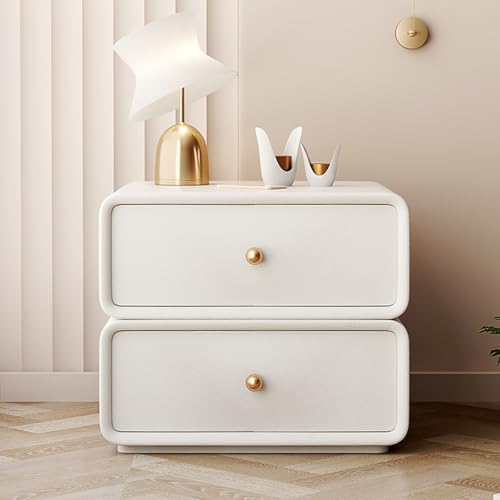 Table de chevet moderne en bois noble avec détails métal - 8