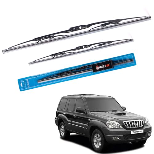 Image of Windshield Car Wiper Blades Metal Frame Water Repellant Cleaning Wiper Blades Refills Best for Hyundai Terracan (2003-2006) Dr 22 inch /Pa 20 inch