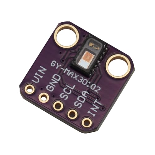 Heevhas GY-MAX30102 Herzschlag Herzfrequenz Puls Sensormodul zur Erkennung der Blutsauerstoffkonzentration (2 Stück)