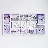 Raineed フォトフレーム 写真立て 10枚フォトフレームの壁のギャラリーキット装飾寮の寝室のリビングルーム付き (ホワイトfamliy)