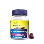 Rescue Night Gummies | Natural Bedtime Support | Bach Original Flower Essences | 30 Vegan Raspberry Flavoured Gummies | Help Prepare for Restful Sleep​