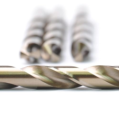 Miniatura 6 de VALYRIANTOOL Brocas de cobalto de 332 pulgadas (20 unidades), M35 HSSCO Juego de brocas helicoidales de acero de alta velocidad para metal