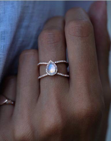 Bague en argent 925 Feng Shui taille carrée contre le ternissement