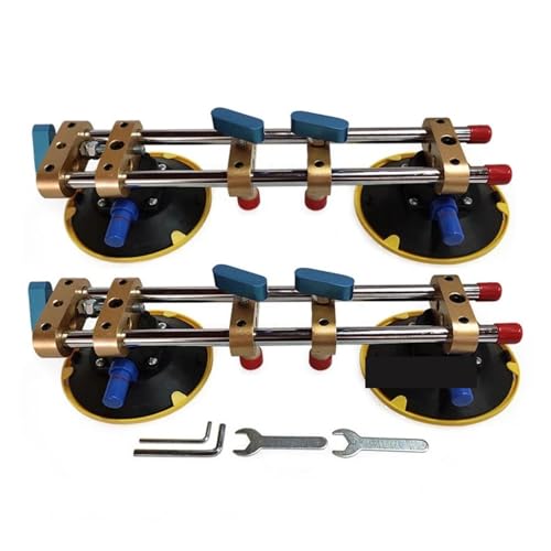 2pcs Seamless Stone Seam Setter Manual Rubber Vacuum Leveling Home Granite Countertop Installation Tools for Tile, Granite, Metal