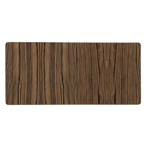 Alfombrilla de ratón para juegos con grano de madera, 40,6 x 90 cm