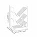 YWJLQH Rolling Bookcase with Wheels,Storage Rack Mobile Bookshelf Cart Organizer for Beside, White