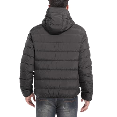 Men's Ultra Lightweiht Packable Down Jacket Hood Water-Resistant Full Zip Pockets Puffer Jackets2