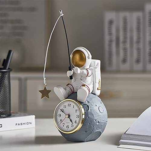 I Did That Astronaut Creative Clock Ornaments Astronaut Alarm Clock Desk Clock Bedroom Bedside Table Office Modern Personality Furnishings #TOP3