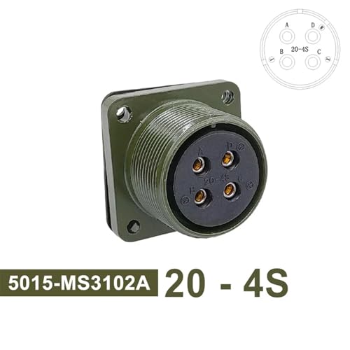 Conectores MIL-C 20-19 MS3102A 5015 clavija circular de socket 20-4S 2