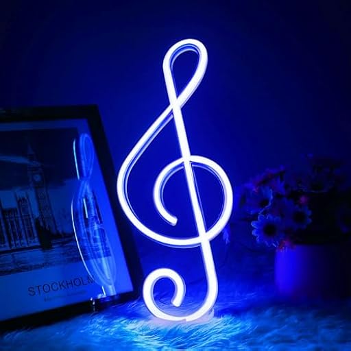 AOOTE Music Note Neon Signs, Música USB Neón Iluminación, Neon Lights para la Decoración de la Pared, LED Neón Signos, Batería o Luces de Neón Operadas por USB, para Bar Estudio de Música, Luz Azul | Ya disponible en tu tienda friki favorita! En mundofriki.es! AOOTE Music Note Neon Signs, Música USB Neón Iluminación, Neon Lights para la Decoración de la Pared, LED Neón Signos, Batería o Luces de Neón Operadas por USB, para Bar Estudio de Música, Luz Azul | Ya disponible en tu tienda friki favorita! En mundofriki.es!