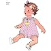 Simplicity 1813 Vintage Fashion Baby's Hat, Underwear, Pants, Top, Romper, and Dress Swing Patterns, Sizes XXS-L