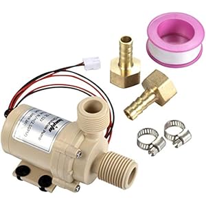 bayite BYT-7A006 DC 12V Solar Hot Water Heater Circulation Pump Low Noise 3M Discharge Head 2.1GPM