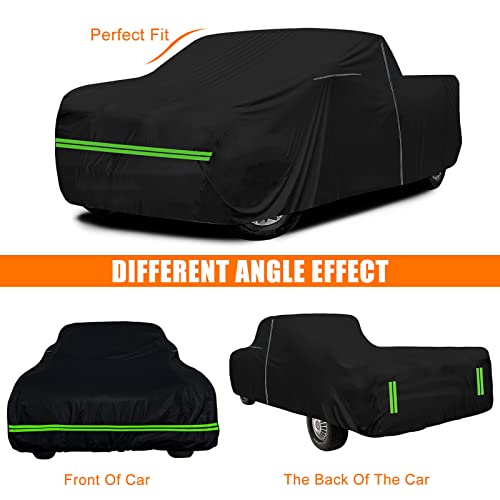 Image of Waterproof Car Cover Replace for Ford F100 1957-1960, F100 F250 1961-1972, F100 F150 F250 1973-1991 2 Door Regular /Standard Cab Short Bed(6.5ft) All Weather Classic Truck Cover for Snow Rain