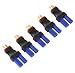 FLY RC 5Packs Male T to Female EC5 Plugs Conversion Adapter for RC Lipo Battery FPV RC Models