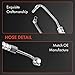 A-Premium Power Steering Pressure & Return Hoses Line Assembly Compatible with Nissan Frontier 2001-2004, Xterra 2001-2004, 3.3L, Pump to Rack/Gear to Reservoir/Cooler