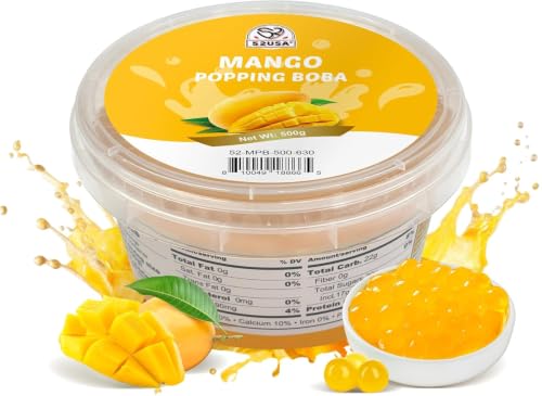 52USA Mango Popping Boba (500g), Popping Pearls...