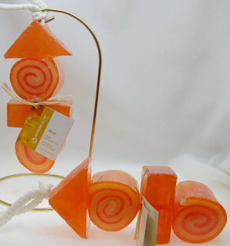 Handmade Mango Kebab Shaped Soap on a Rope